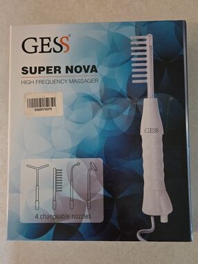 Gess Super Nova High Frequency Massager Multi-use Wand Kit for Acne/Aging/Pain